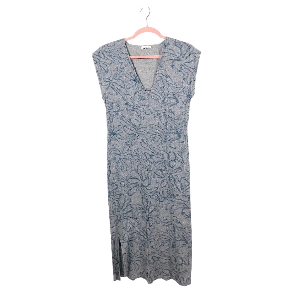 Skin Lounge Dress Blue‎ Floral Pattern Size 2 Made in Peru